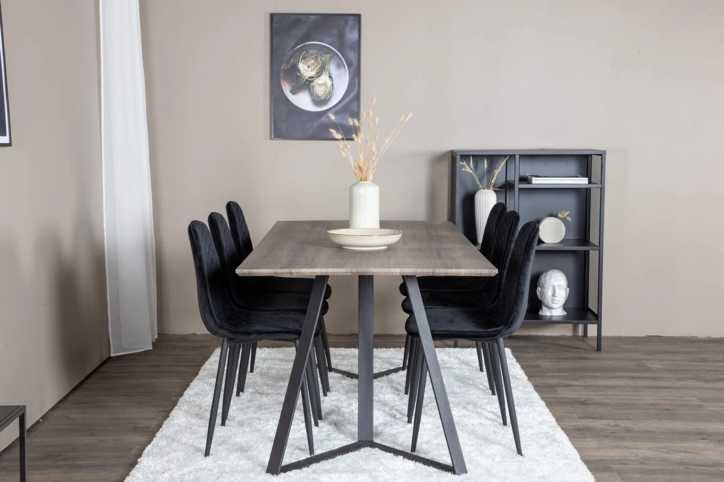 Malvina Matgrupp 180 cm + 6 st Ypas Matstolar -