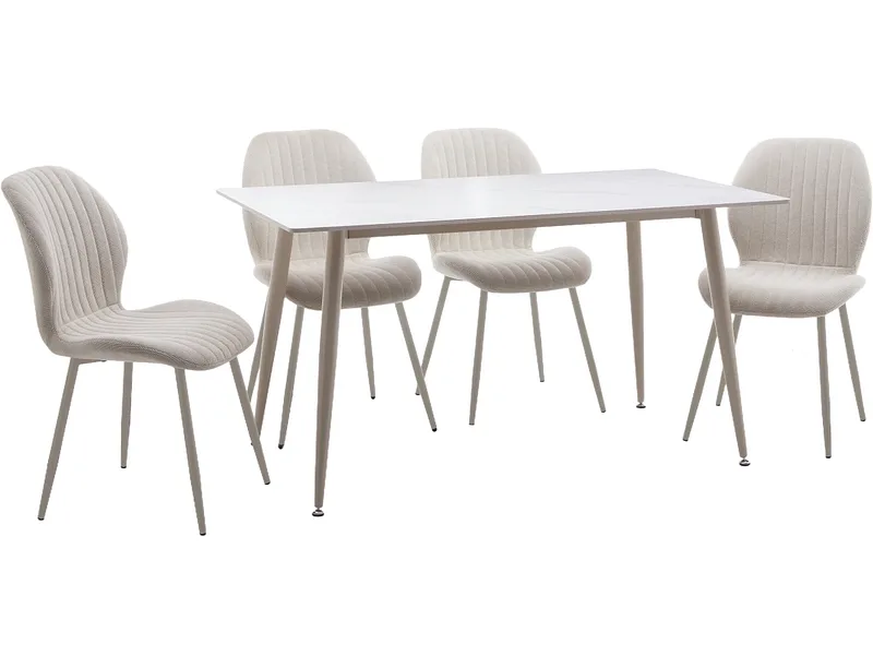 Set Tisch und 4 Stühle DINA
