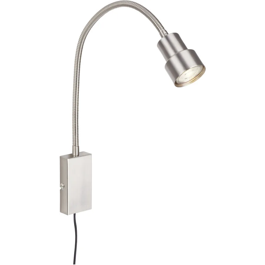 Wandlampe Pleno Silber Metall 6 cm 60 cm - LED - Lichtfarbe: Warmweiss - LED Energiesparlampen