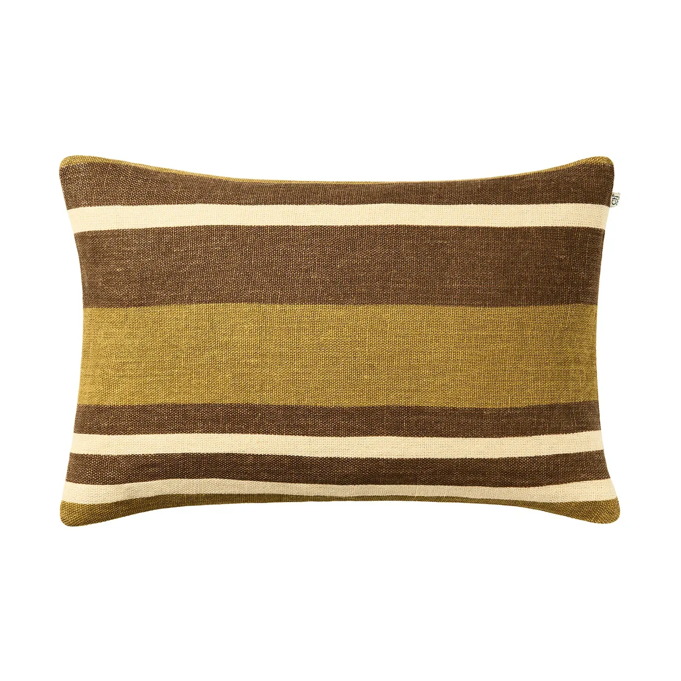 Chhatwal & Jonsson Vera Kissenbezug Masala Yellow-Taupe, 40x60 cm