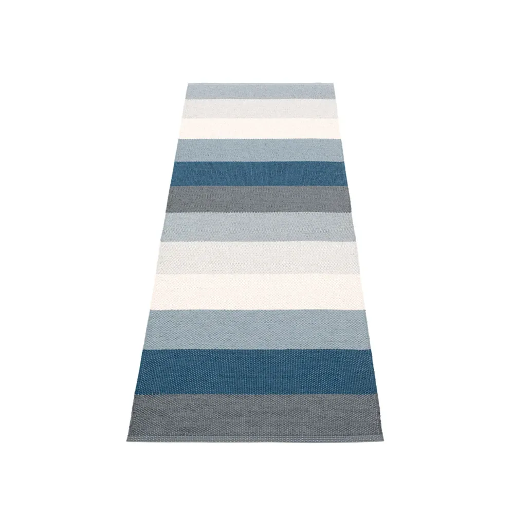 Pappelina Molly gångmatta ocean grey, 70x400 cm