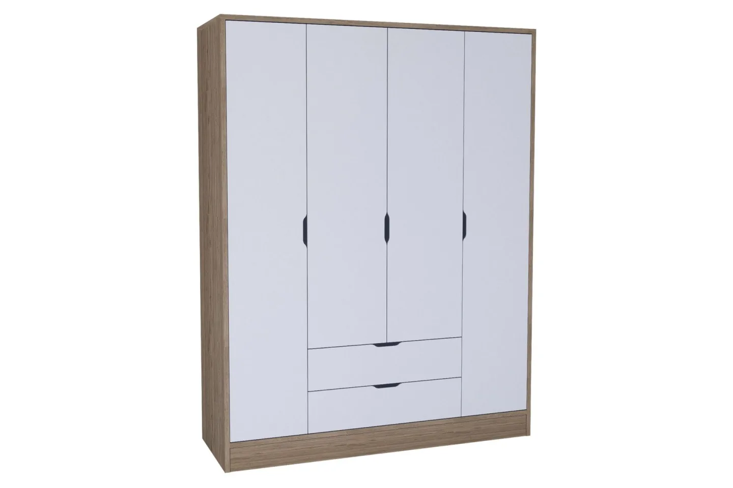 Nordhs Garderob 170x183 cm - Ljusbrun/Vit