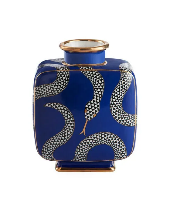 Eden vase blå