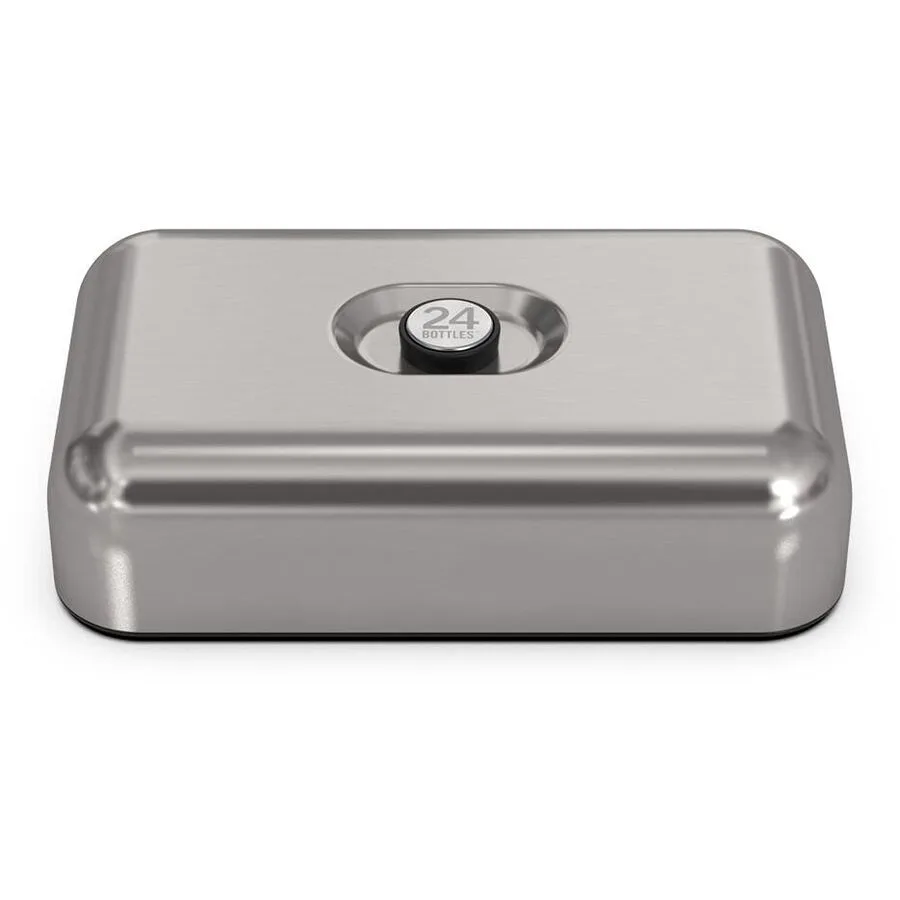 Lunchbox 24 Bottles Brushed Steel T 16.1 cm