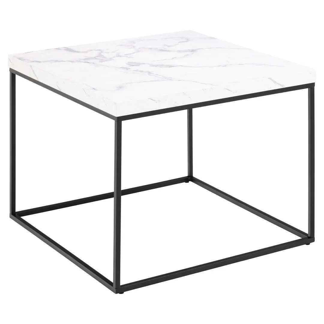 Barossa Couchtisch 60cm Marmor Dekor weiß.