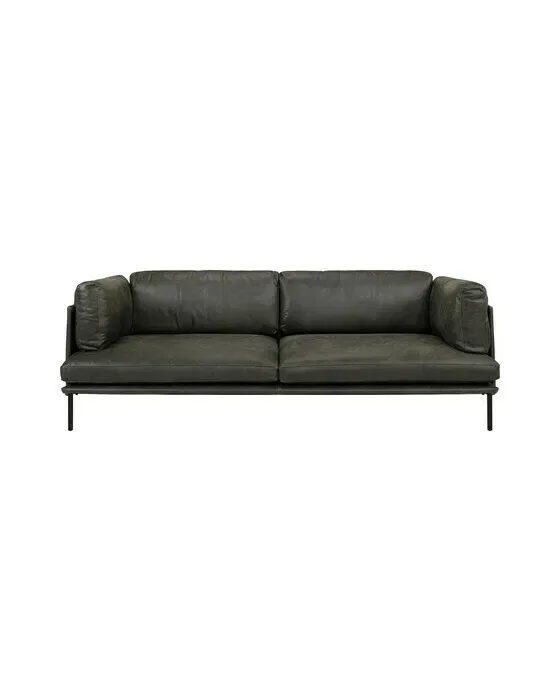 Brioche lædersofa ebony