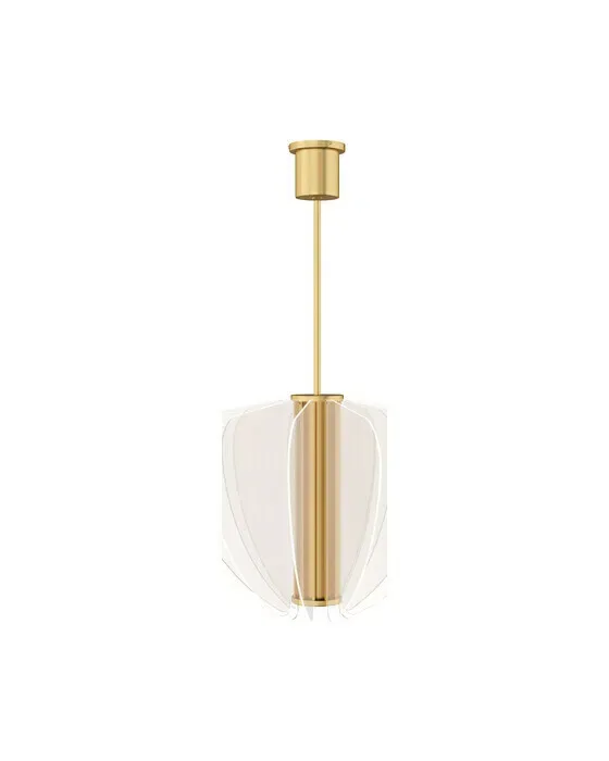 Nyra 28" Chandelier Plated Brass