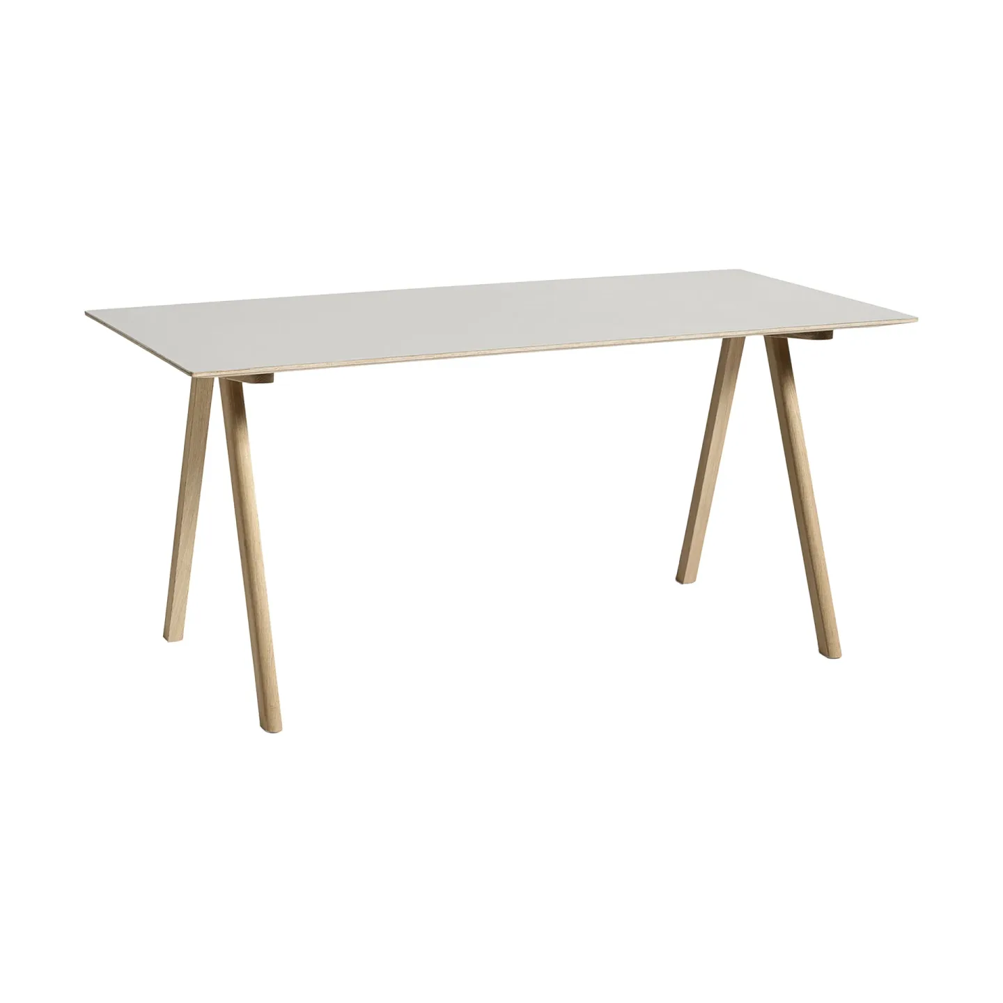 HAY CPH10 2.0 skrivbord 80x160 cm Off white linoleum-lacq. oak