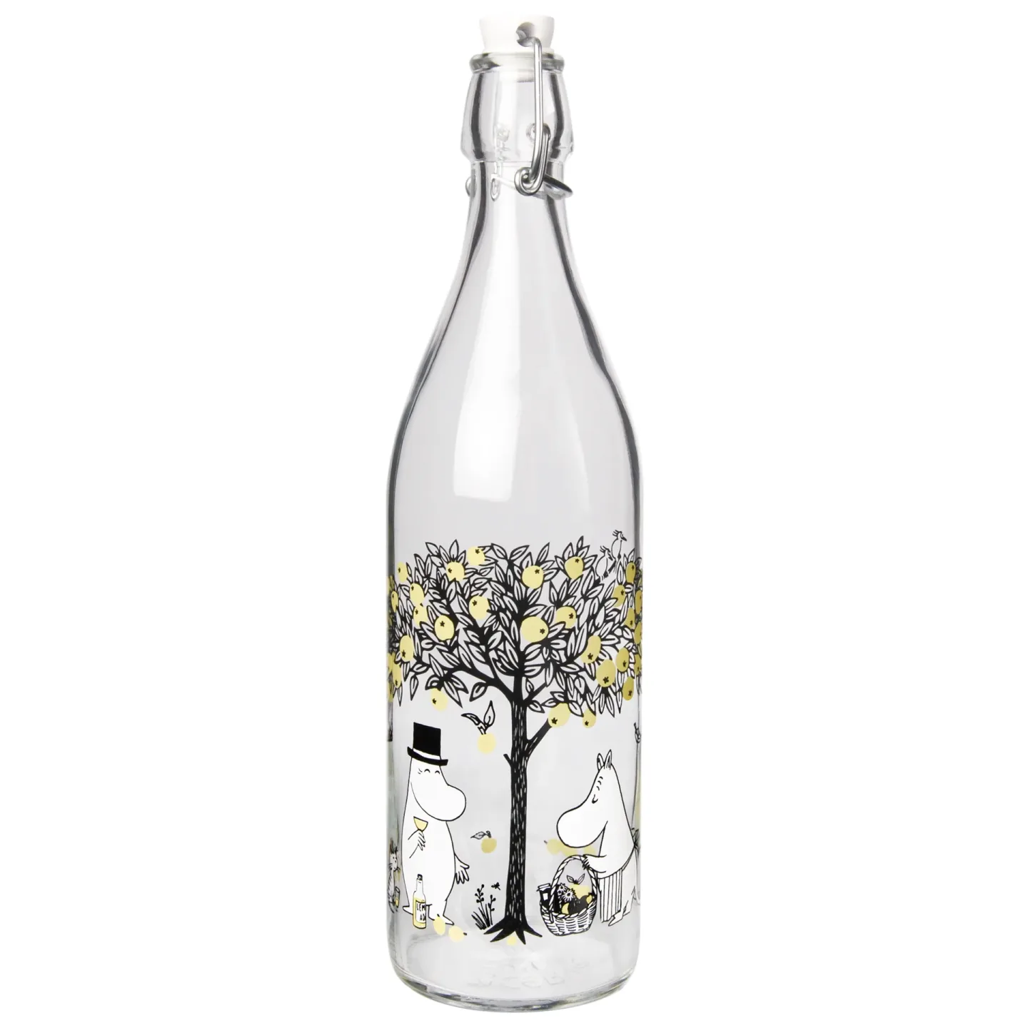 Muurla Mumin glasflaska 1 L Apples