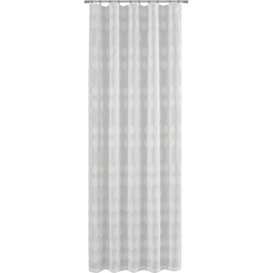 Vorhang Emily Grau Polyester 135 cm - Farbe: hellgrau