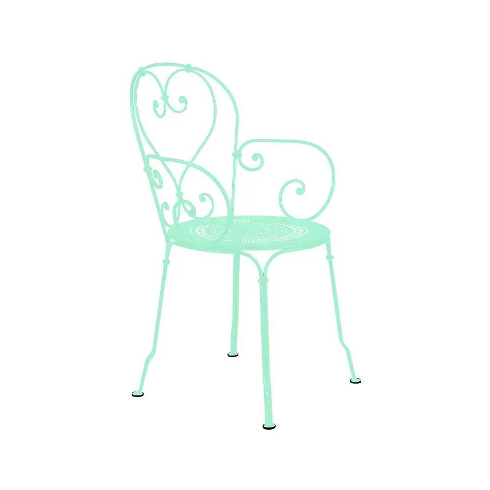 Fermob 1900 karmstol Opaline green (grön)