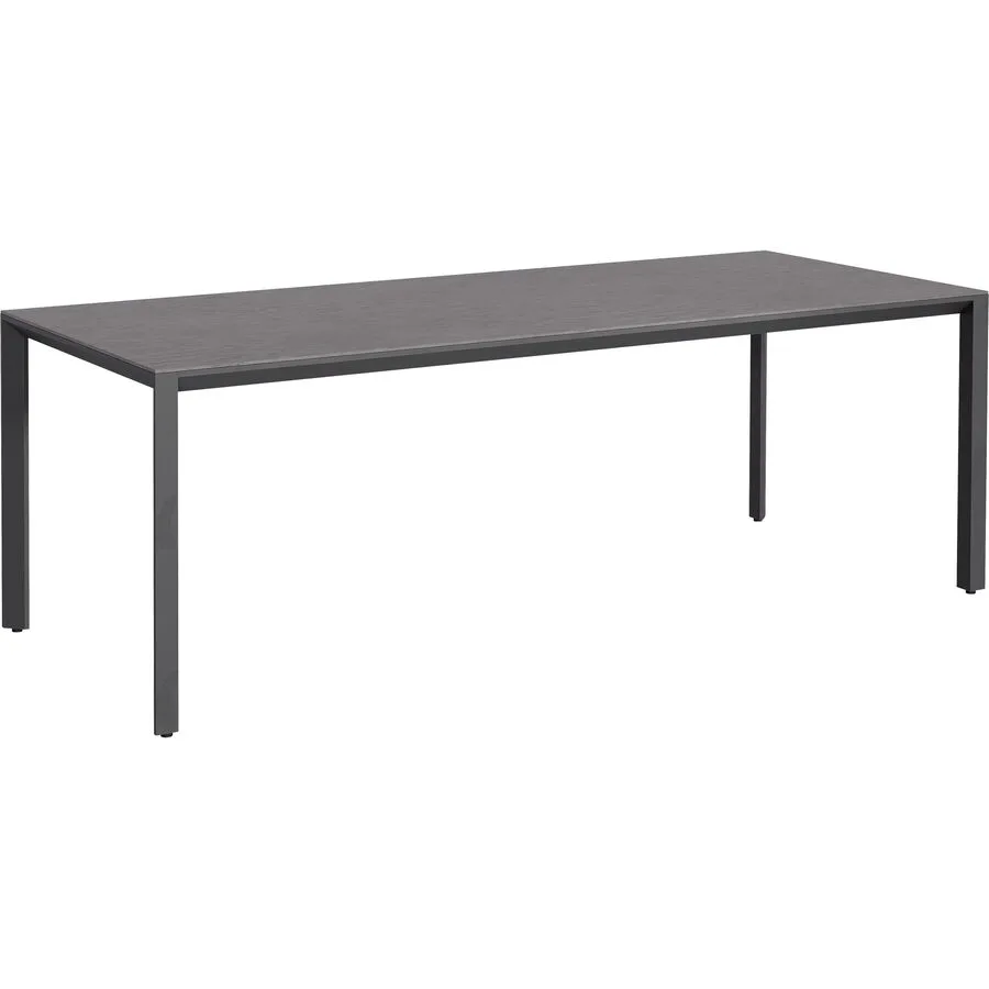 Gartentisch Tropea Schwarz matt / Moonscape grey HPL/Stahl pulverbeschichtet B 220 T 90 cm - Möbel Konfigurator: Traummöbel individuell
