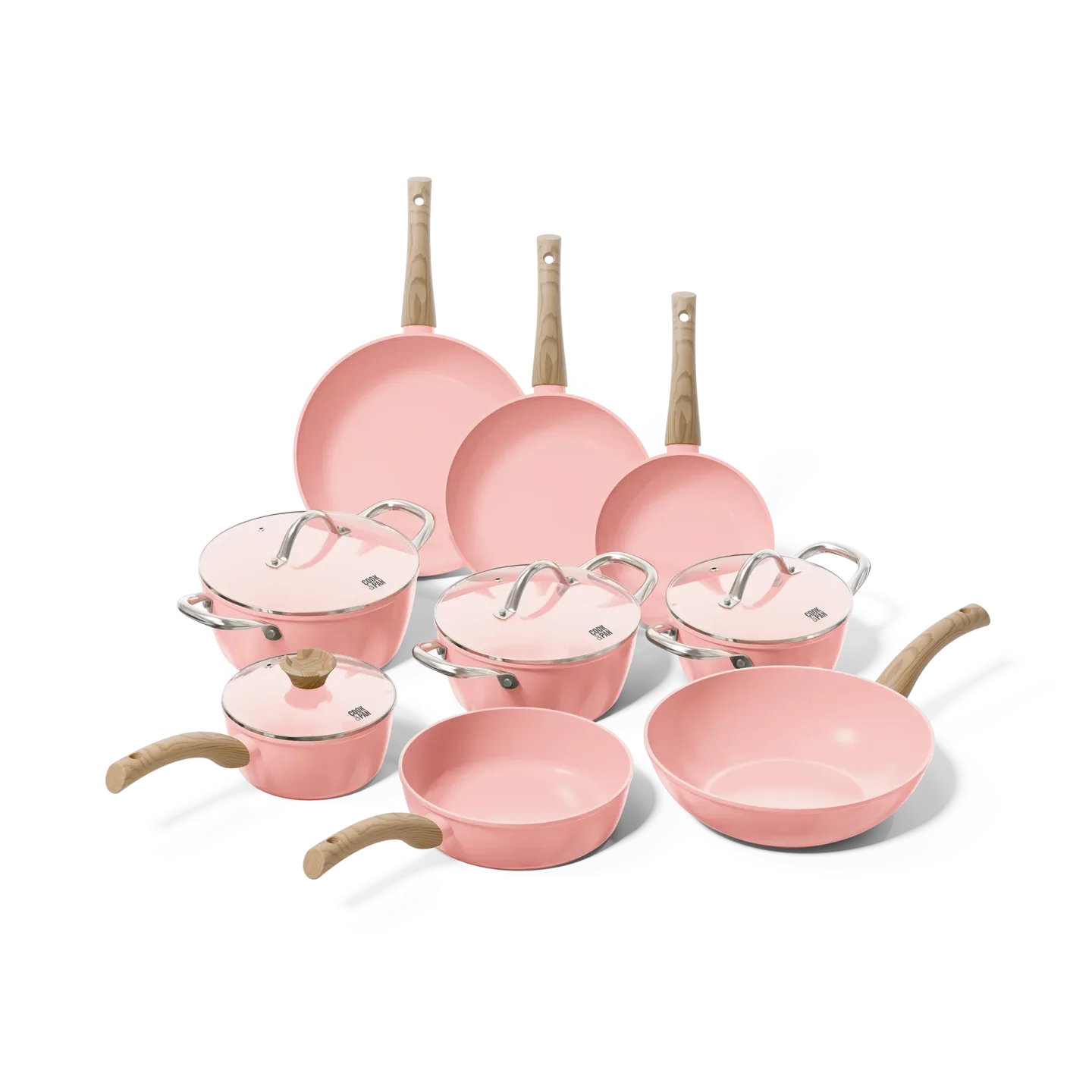 Blush Topfset und Pfannenset, 9-teilig