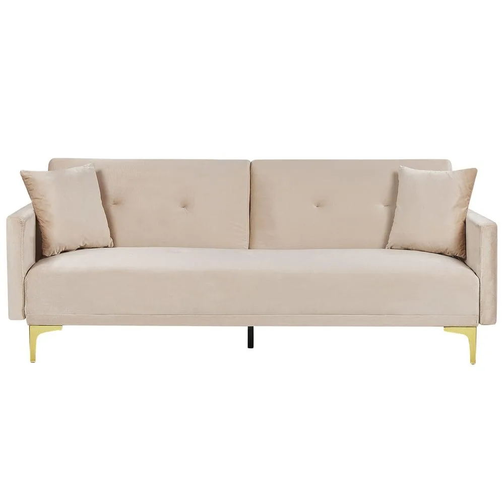 3-sits soffa Lucan - Beige, guld