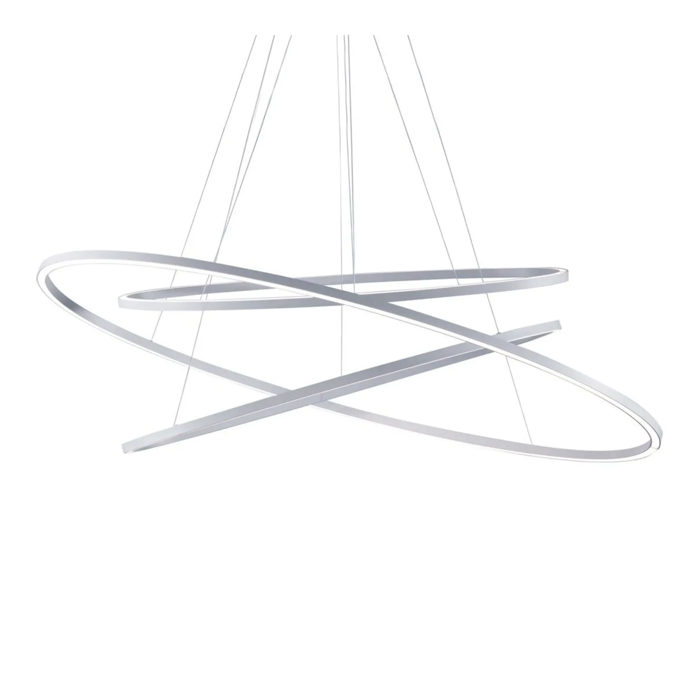Nemo Lighting - Ellisse Triple, LED 3000K, White - Pendellampor - Federico Palazzari - Vit