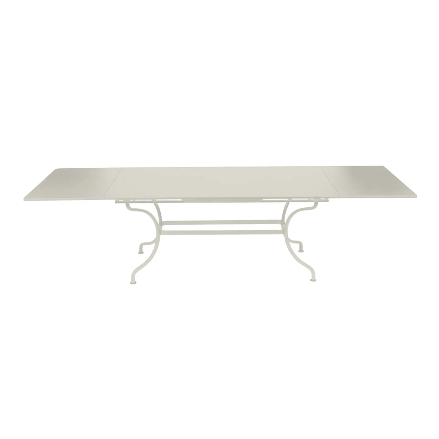 Fermob - Romane Table 200/300x100 cm Clay Grey A5 - Matbord utomhus - Grön,Grå - Metall