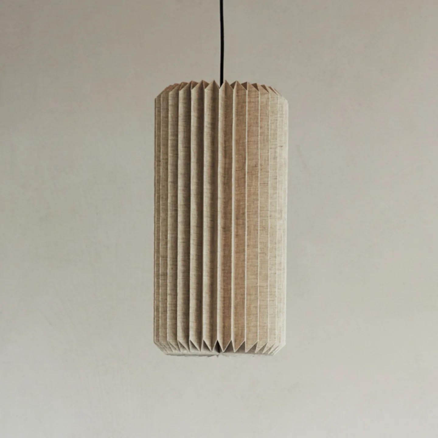 Alba Hängeleuchte, Ø 26 cm, natur, Leinen - Watt & Veke - Schlafzimmer - Design - Stoff / Textil - Zylinder
