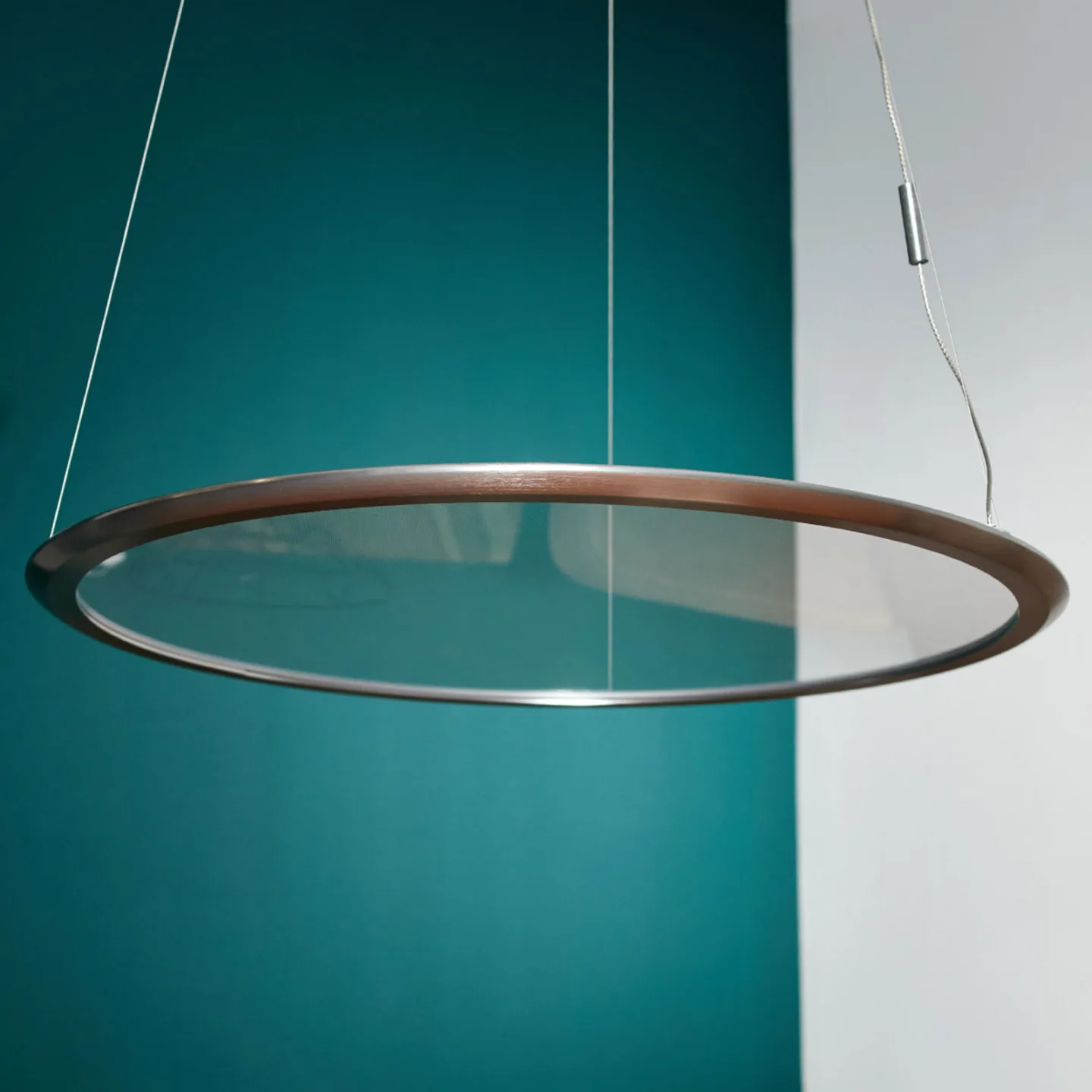 Discovery Hängeleuchte horizontal alu - Artemide - Wohnzimmer - Design - Metall - Einflammig