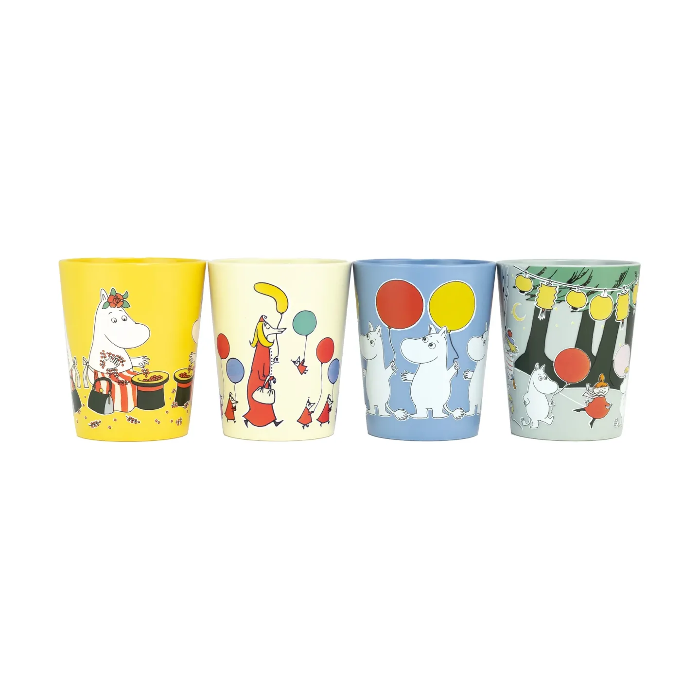 Rätt Start Mumin Festlichkeiten Sammelbecher 15 cl 4er-Pack Multi