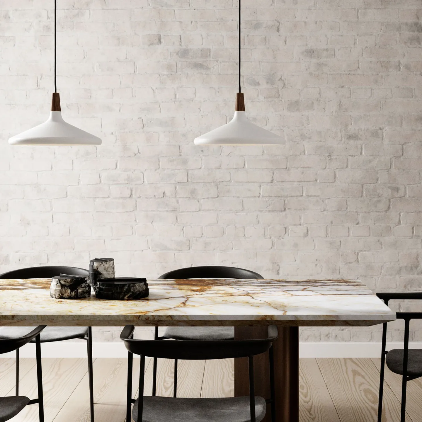 Hängeleuchte Nori Ø 39 cm, weiß - DFTP DFTP by Nordlux - Wohnzimmer - Modern - Metall - Einflammig