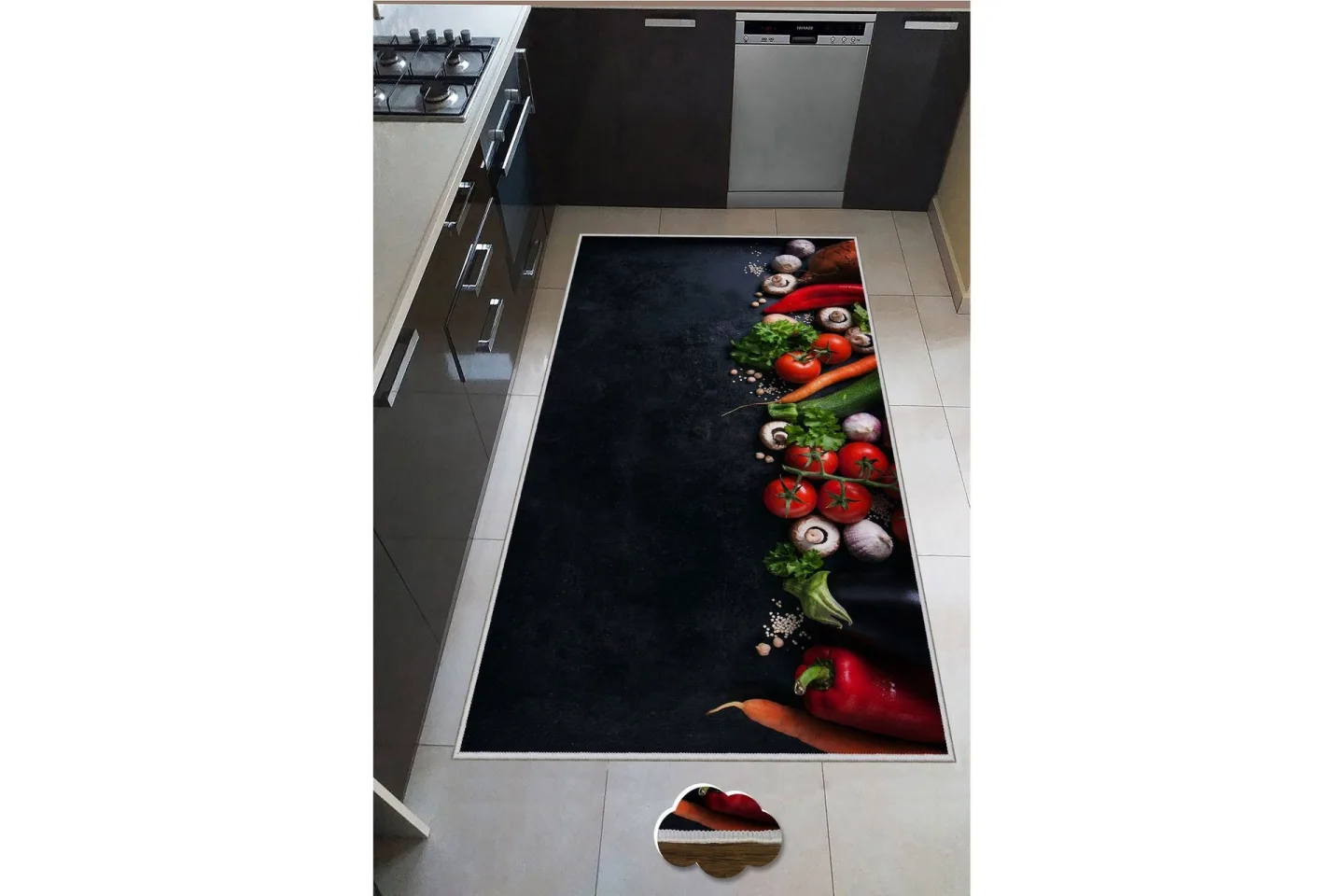 Nobumitsu Wiltonmatta 60x100 cm Rektangulär - Flerfärgad
