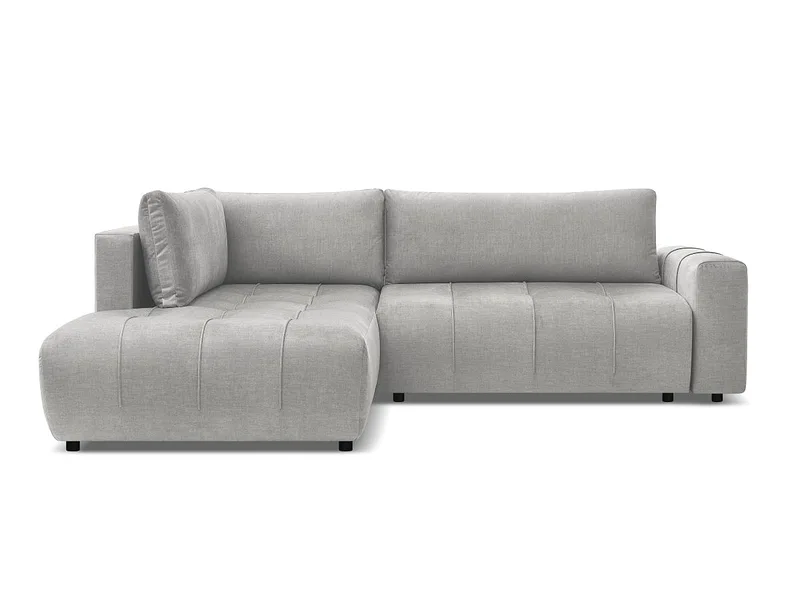 Ecksofa BOBOCHIC ARSENE Samt hellgrau