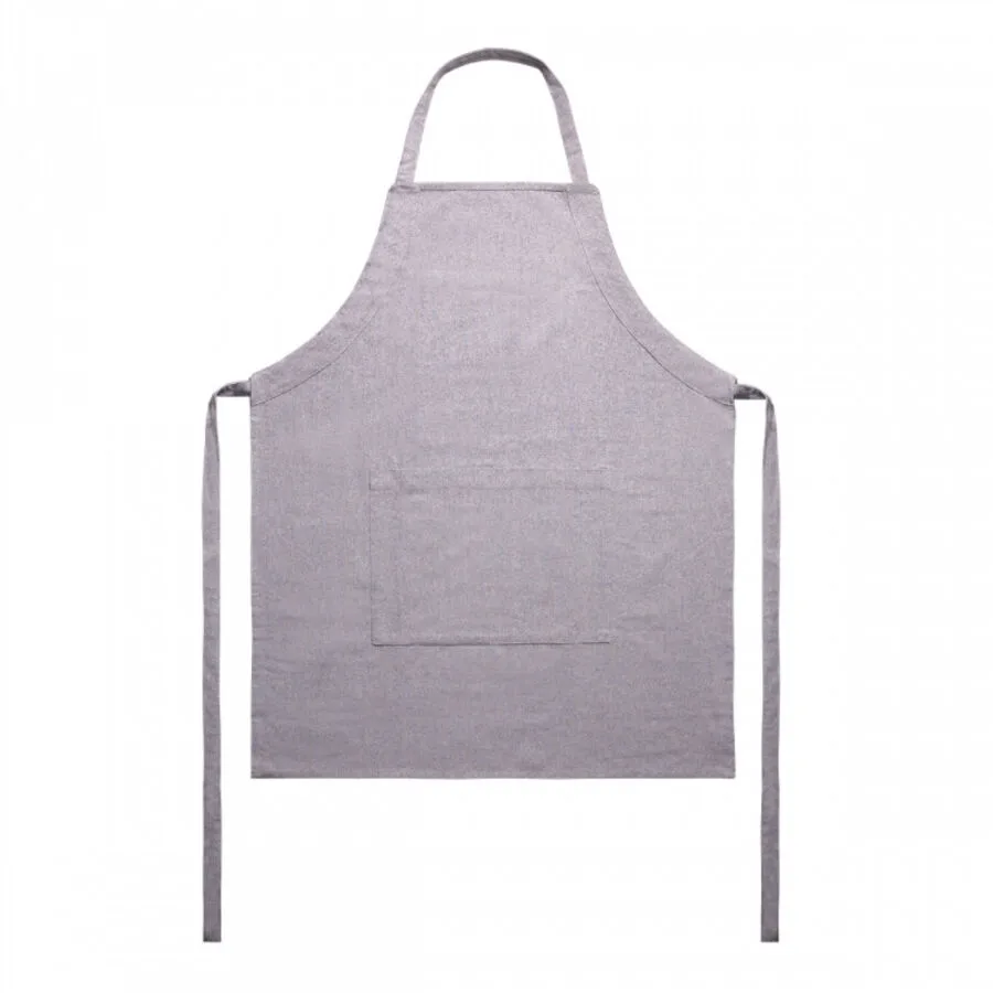 Sola Küchenschürze Basic Ambiente silber Recycelte Baumwolle 70 x 85 cm