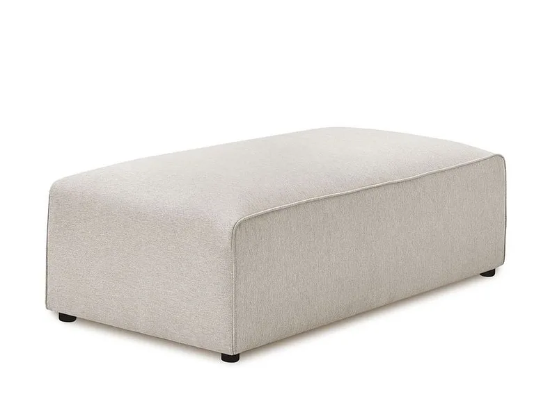 Hocker BOBOCHIC MEGEVE 70x140x45cm stoff chiniert beige
