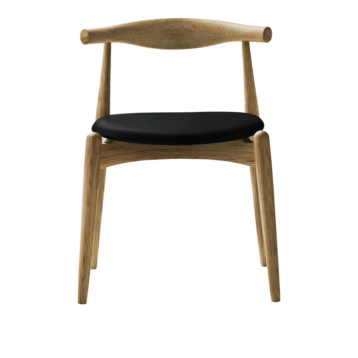 Carl Hansen - CH20, Oljad Ek, Lädergrupp C Sif - 98 - Matstolar - Hans J. Wegner - Träfärgad - Trä