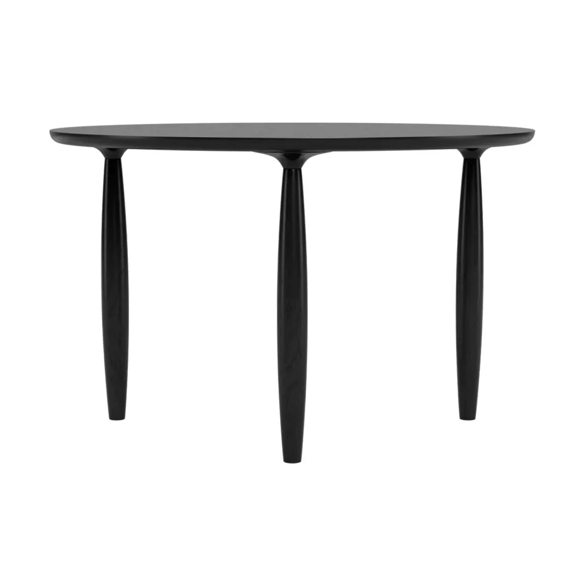 NORR11 Oku matbord Black oak, Ø120 cm