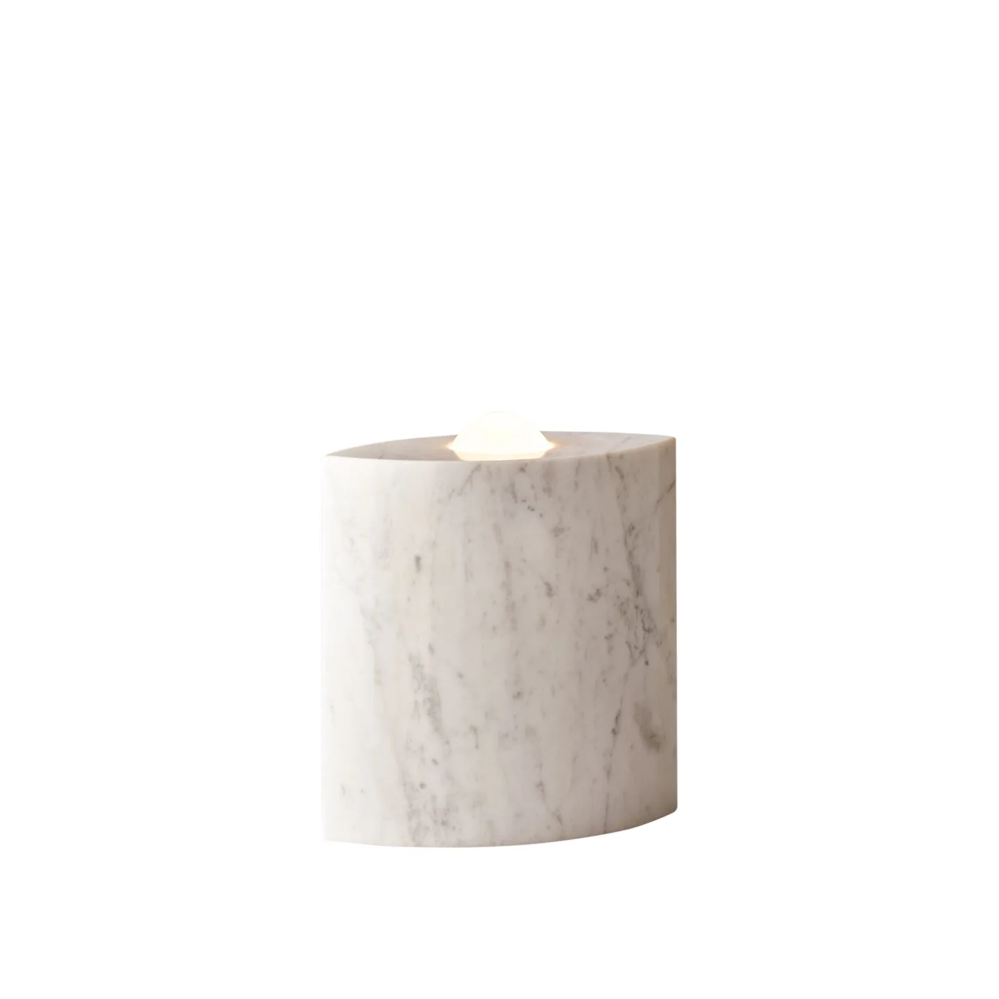 Tecnolumen - Floor Lamp Egyptian Eye EE 86 White Marble - Uplight - Günter Leuchtmann - Vit