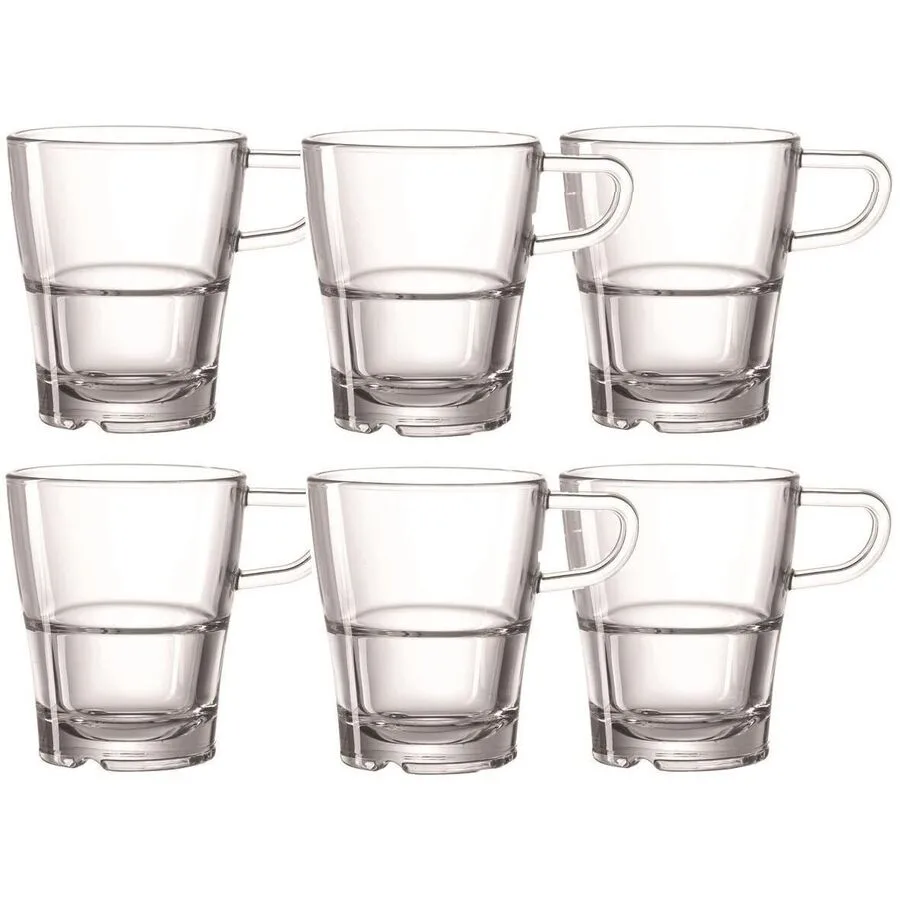 Kaffeetassen-Set Leonardo Transparent Glas 0.25 l