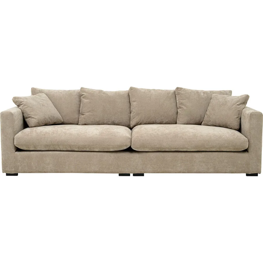 Sofa Ariana Polyester hellbraun B 266 T 113 cm