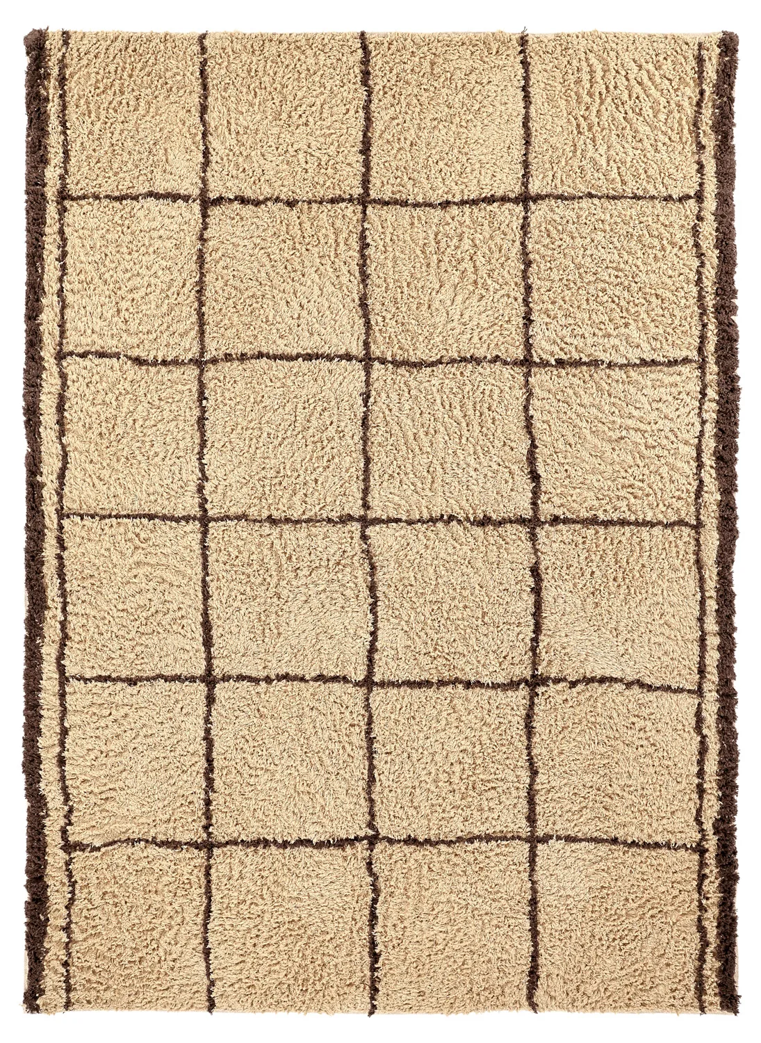 Ryetepper - Lana Natural Cotton Shaggy (beige/brun) (Størrelse: 80 x 150 cm)
