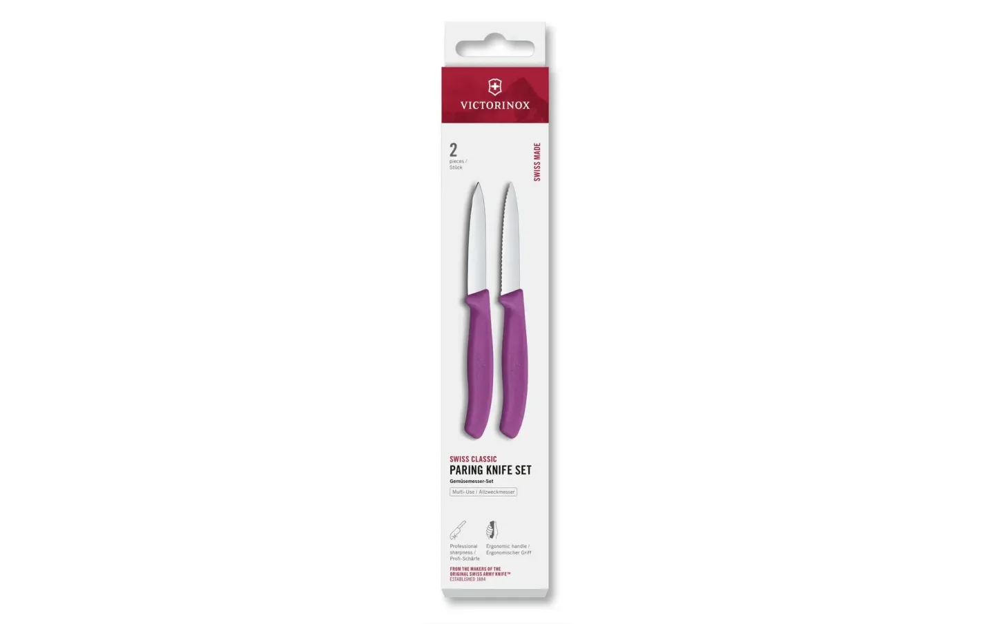 Alltron Messer-Set Swiss Classic, 8 cm, 2 Stück Von Victorinox Violett | Schubiger Möbel