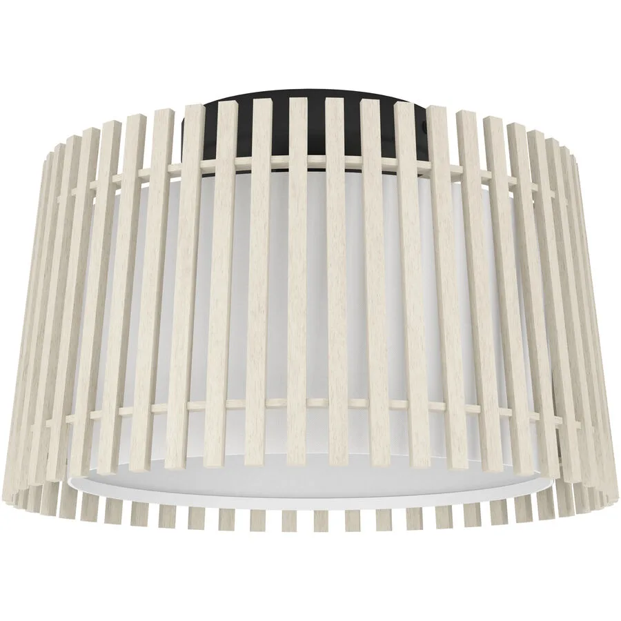Eglo Deckenlampe Fattoria Schwarz Stahl 24 cm