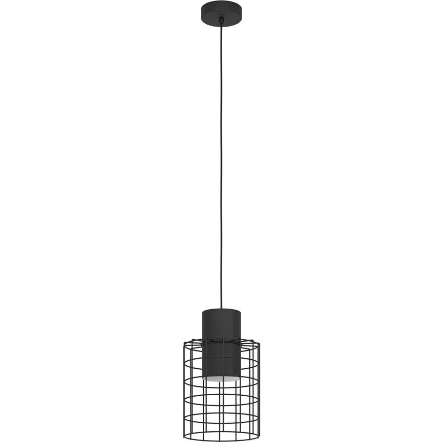 Eglo Pendellampe Milligan Schwarz/Weiss Stahl 20 cm 110 cm