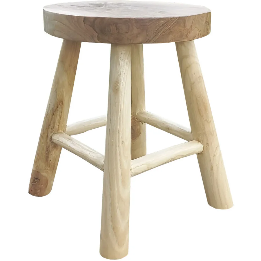 Hocker Garda natur Teak H 45 cm