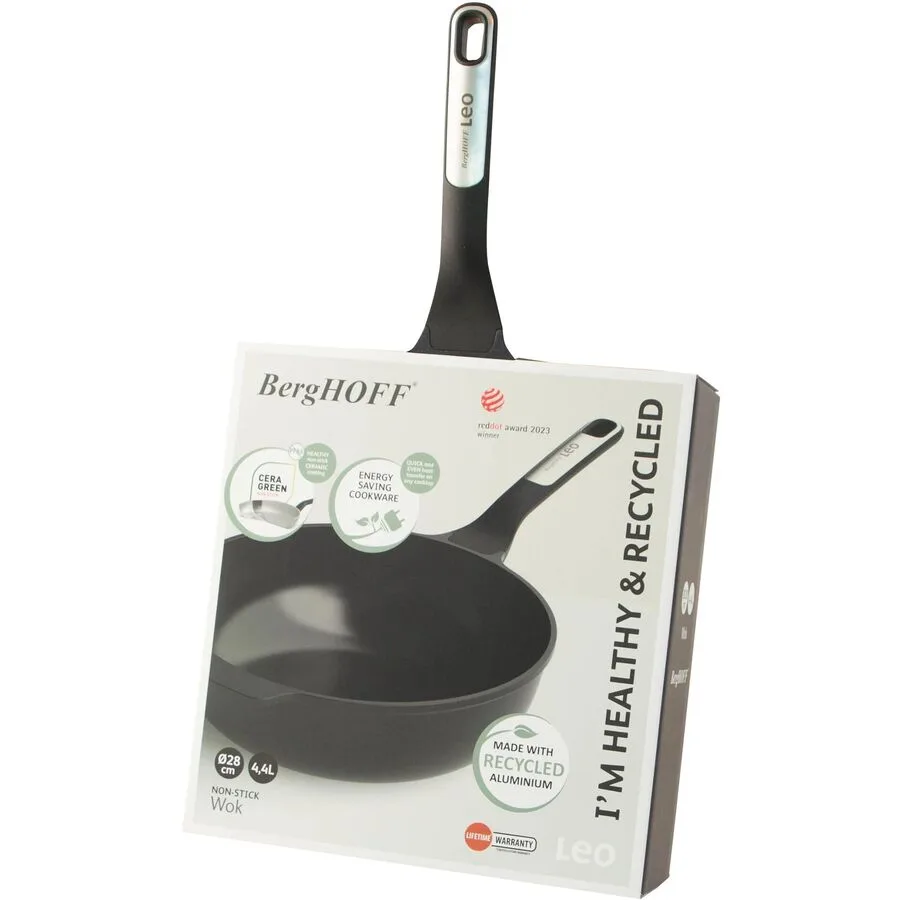 Wok BergHOFF Schwarz Aluminium D 28 cm