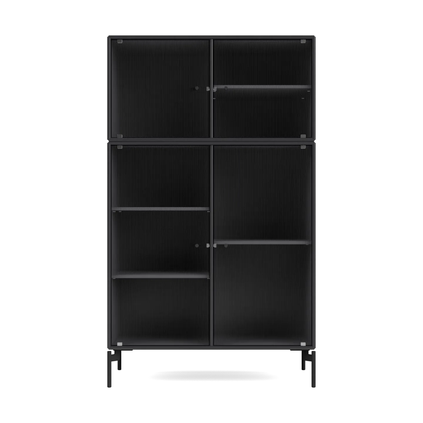 Montana Ripple III vitrinskåp 69,6x117,6x38 cm Anthracite-ben black