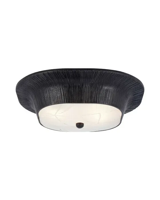Utopia Round Flush Mount Black