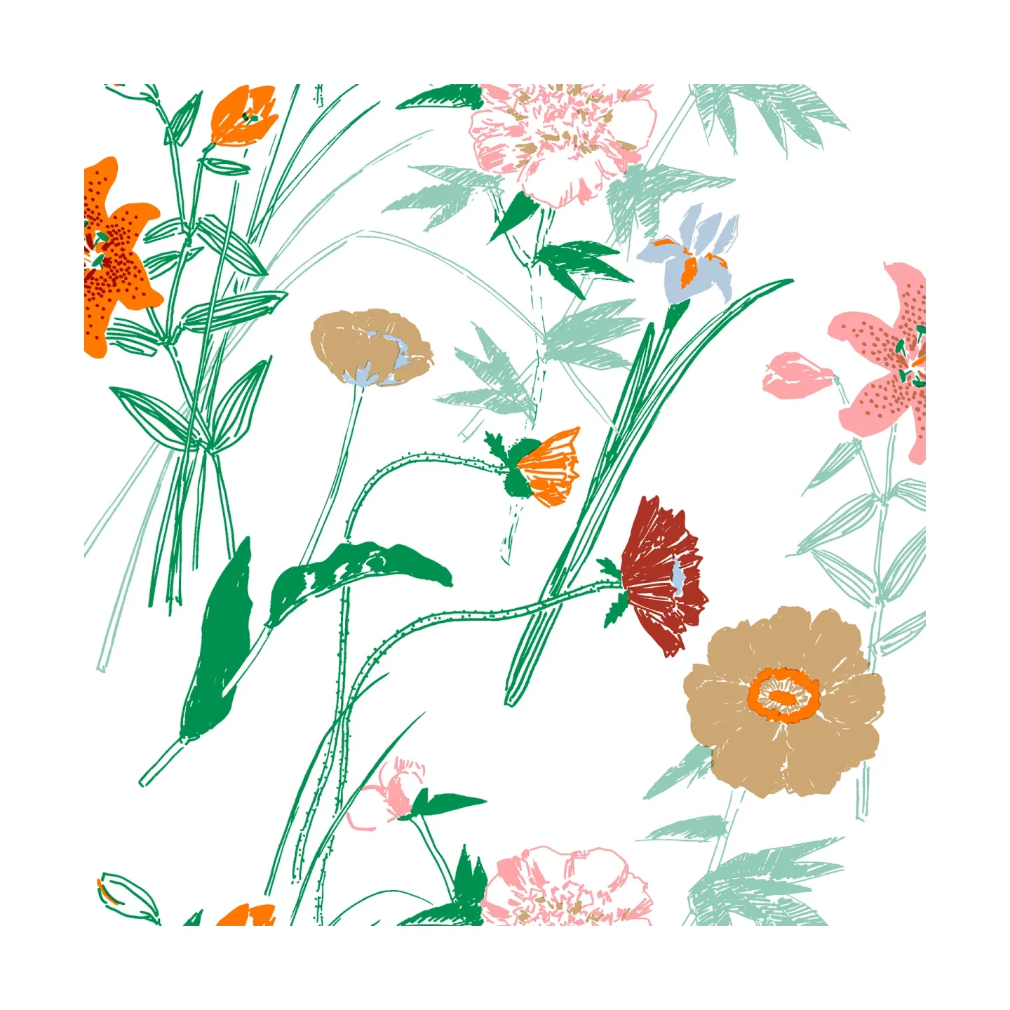 Marimekko Puutarhakutsut Serviette 33x33 cm 20er Pack White