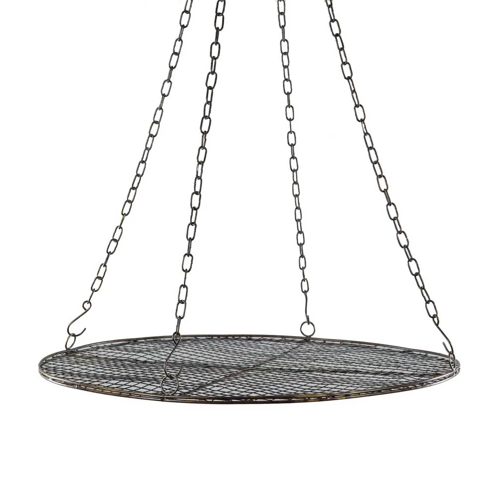Rund Hänghylla med kedjor Ø 60 cm