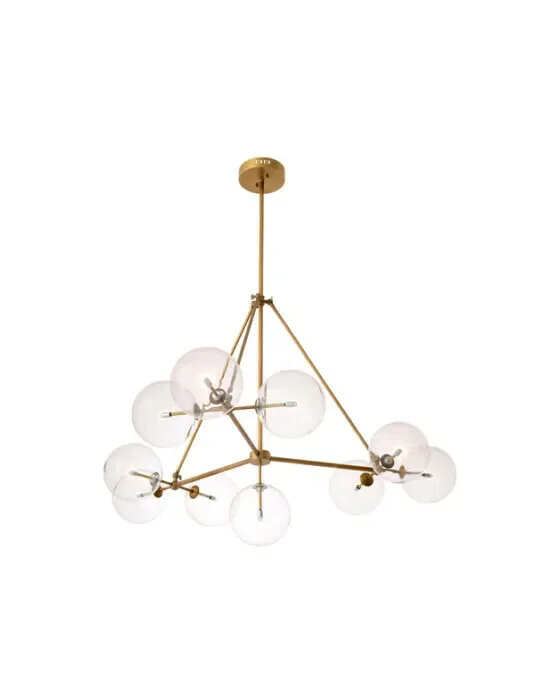 Bermude Chandelier Antique Brass