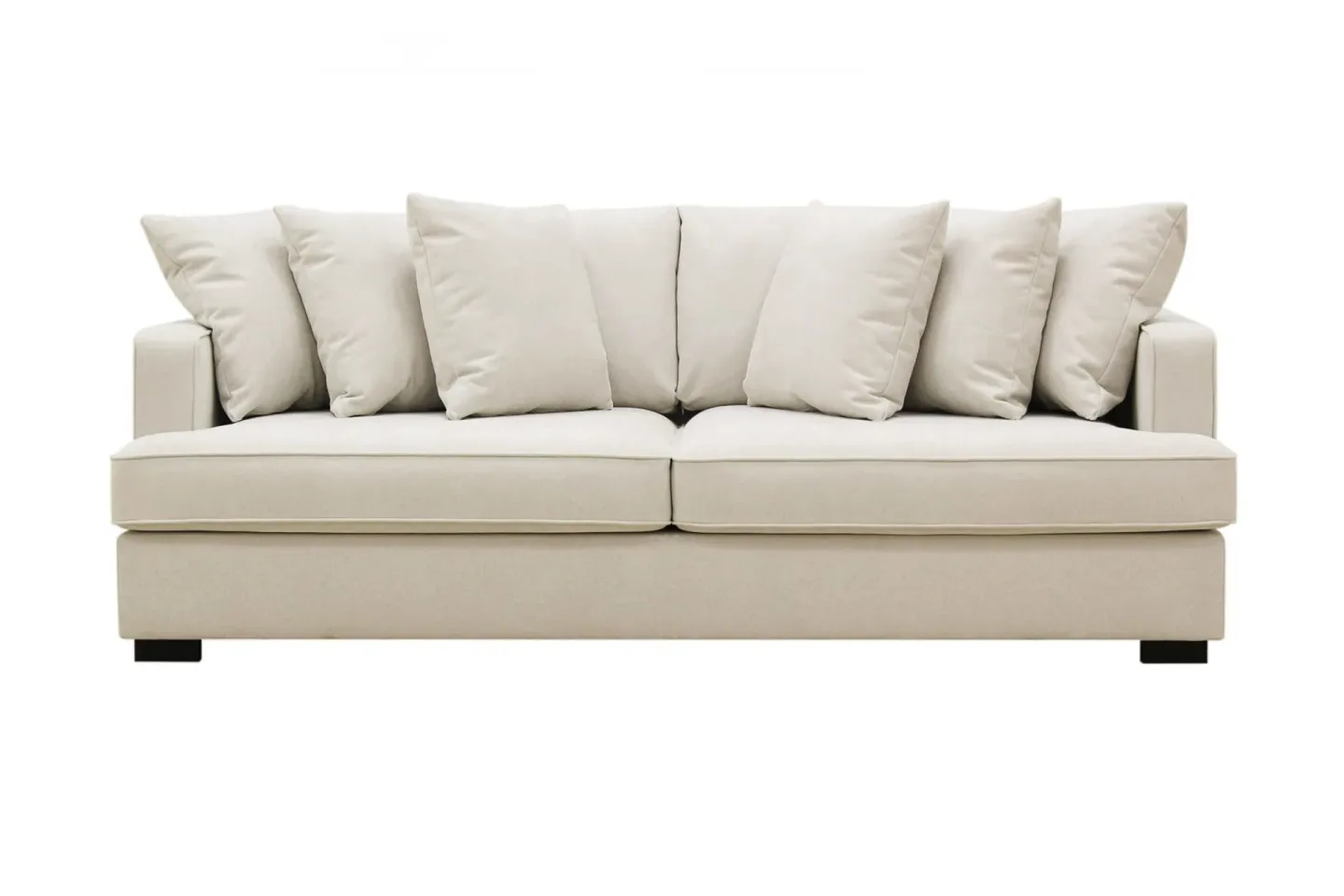 Rossita 4-sits Djup Tygsoffa - Beige