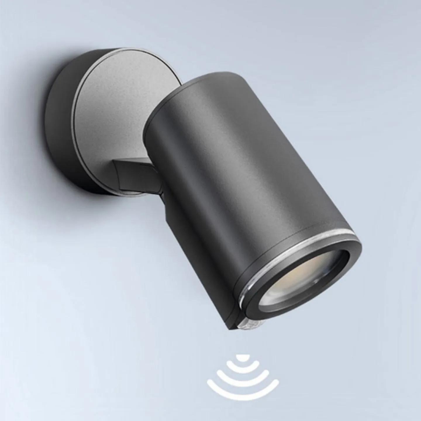 One S Sensor-Außenstrahler, anthrazit, IP44 - STEINEL Spot One S - Modern - Metall - Einflammig