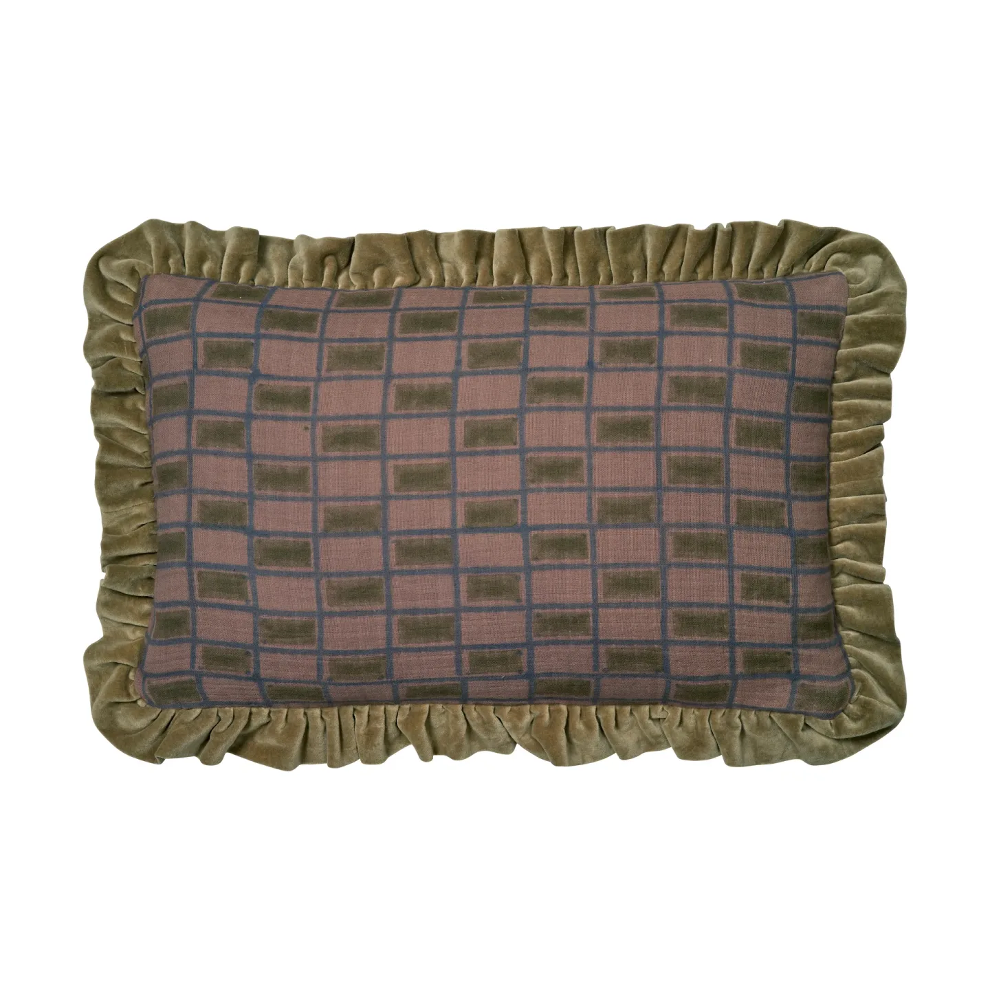 Kuddfodral block aubergine