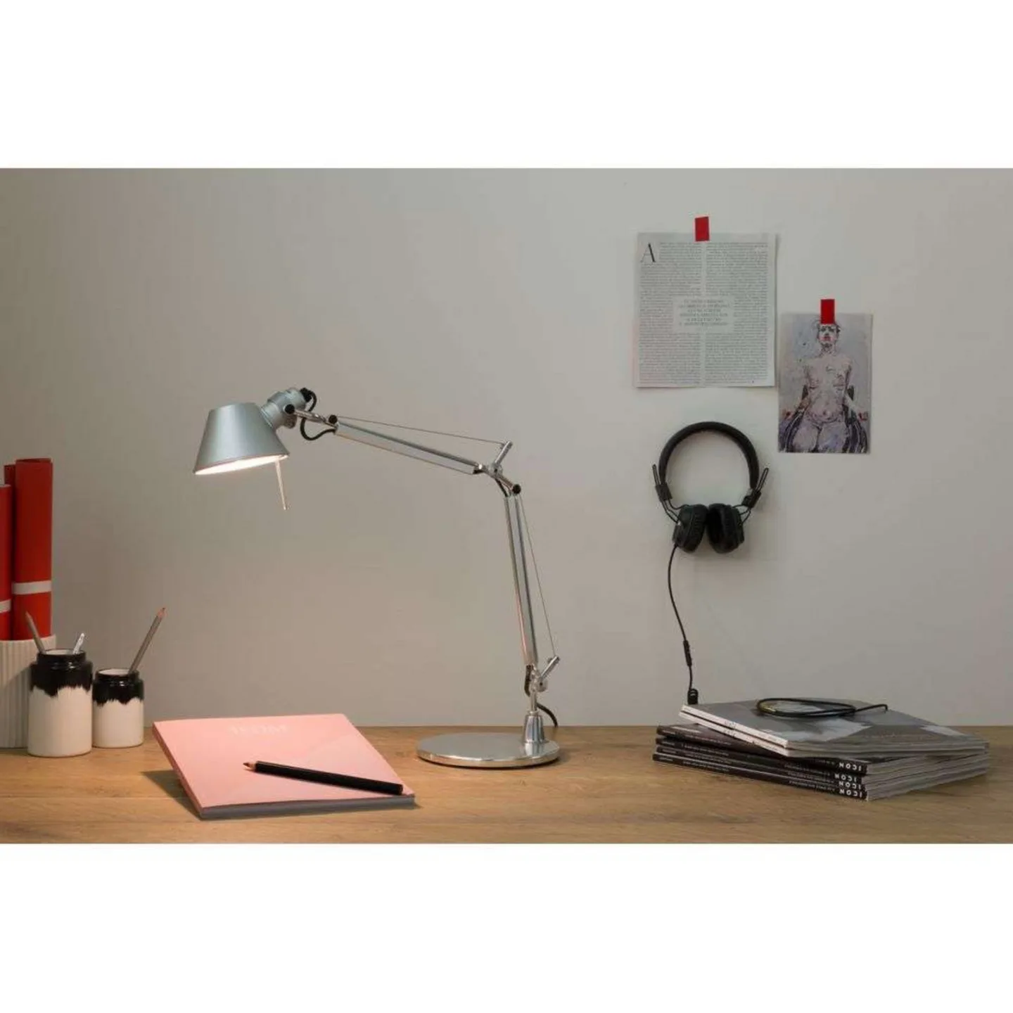 Tolomeo Micro Tischleuchte Poliertem Alu - Artemide - Arbeitszimmer / Büro - Aluminium