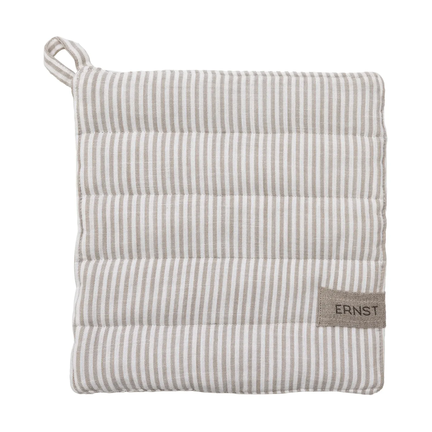 ERNST Ernst Topflappen gestreift 23x25 cm Beige-weiß gestreift