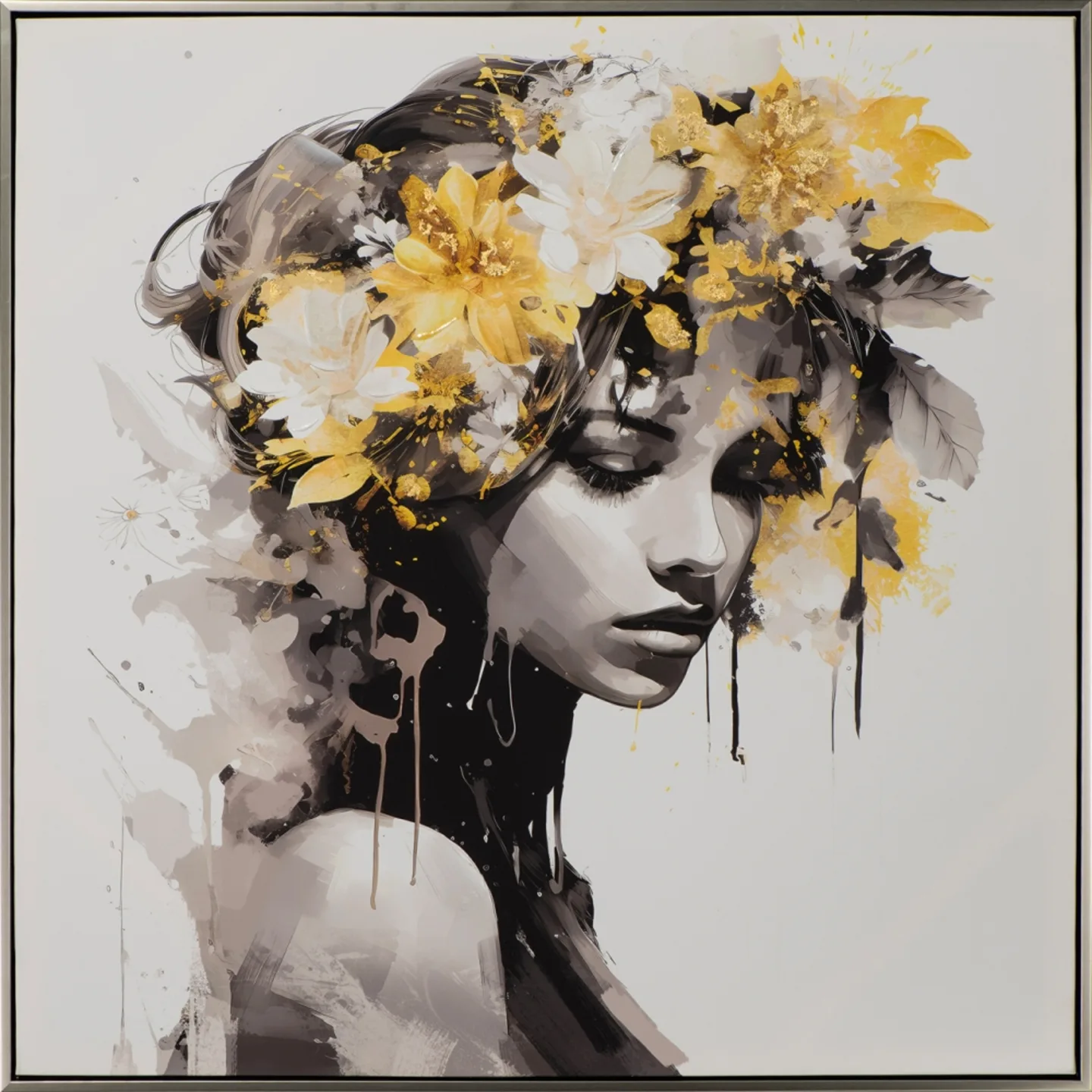image LAND Bild Golden Flower Beauty 1 | Schubiger Möbel